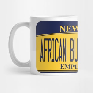 African Burial Ground National Monument license plate Mug